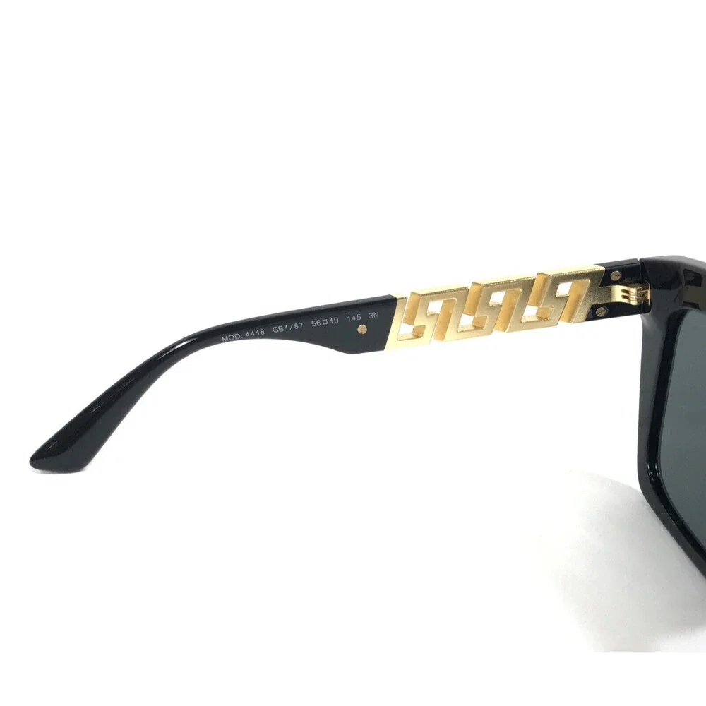 Versace Sunglasses MOD.4418 GB1/87 Black Gold Butterfly with Light Gray Lenses